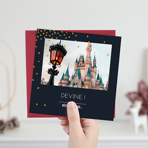 Carte de Noël Poussière d'étoiles - Bon pour
