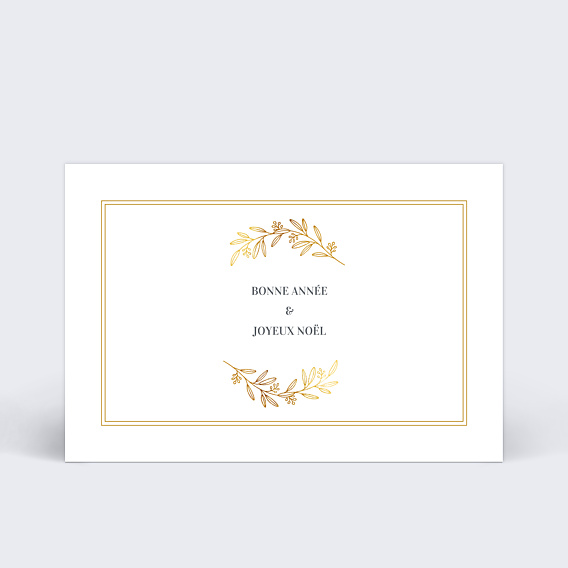 Carte de Noël Ornements