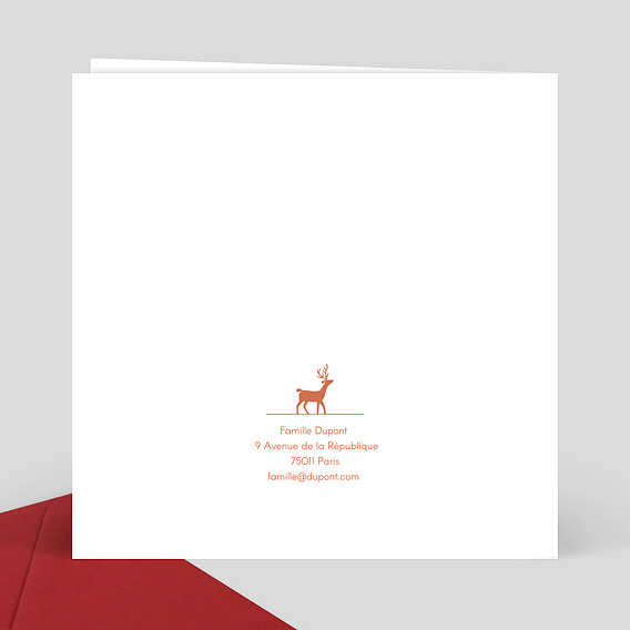 Carte de Noël Dorure Hello Christmas