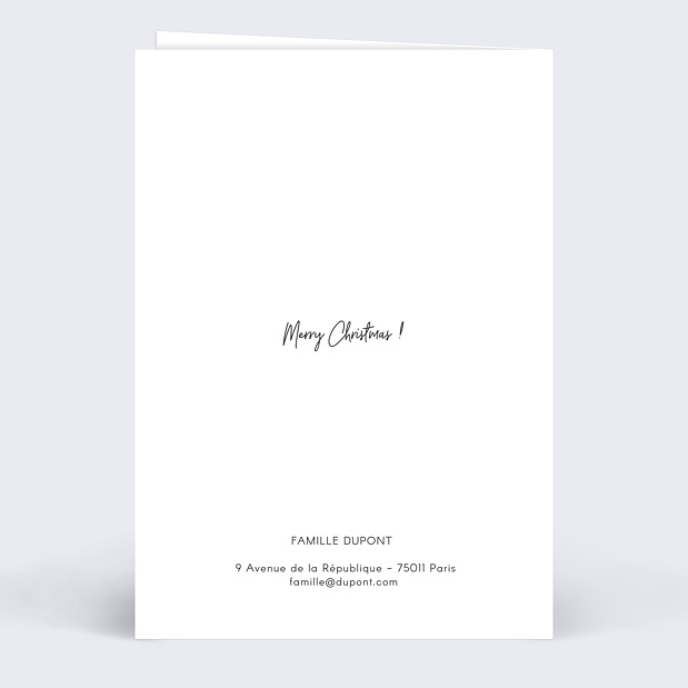 Carte de Noël Multiphoto Joyeux Noël Verso