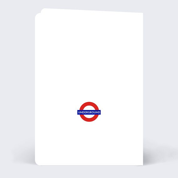 Carte de Noël Bon pour Londres Verso