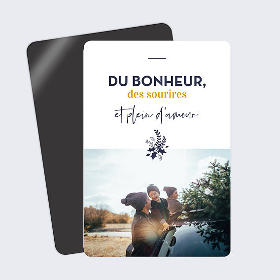 Carte de Noël Branche de houx