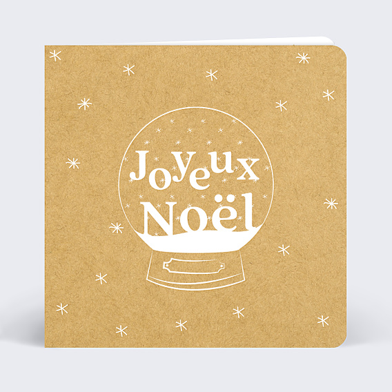 Carte de Noël Let it snow