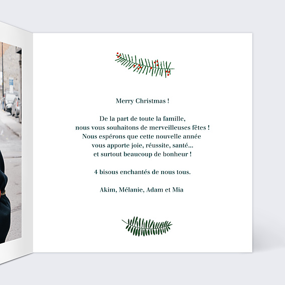 Carte de Noël Multiphoto Festif
