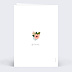 Carte de Noël  Jolies lettres Verso