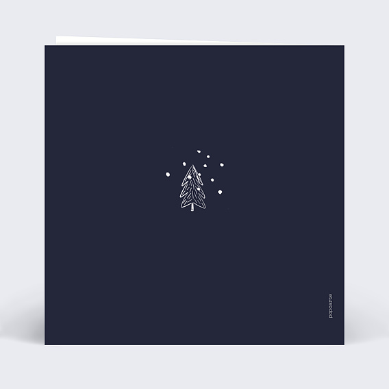 Carte de Noël  Patins à glace Verso