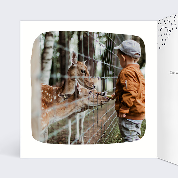 Carte de Noël Patins à glace Intérieur Gauche