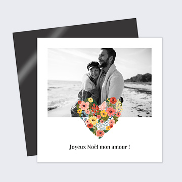 Carte de Noël Joli Coeur