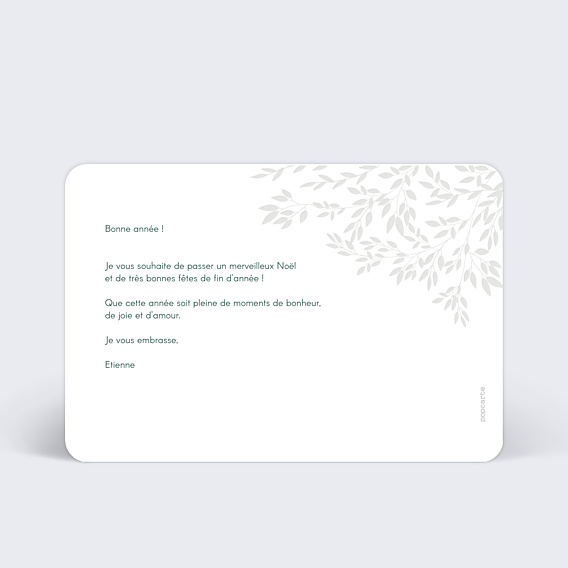 Carte de Noël Paisible