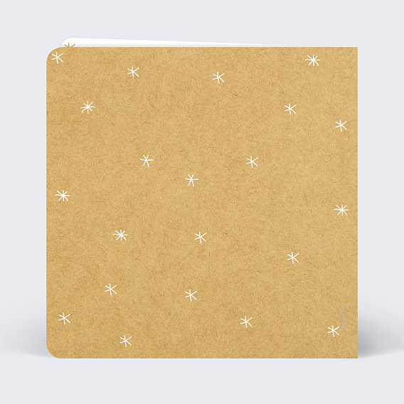 Carte de Noël  Let it snow Verso