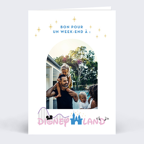 Carte de Noël Bon pour Disney