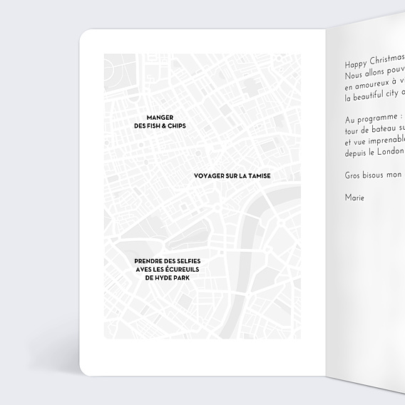 Carte de Noël Bon pour Londres