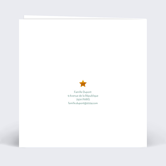Carte de Noël Découpe Sapin de Noël