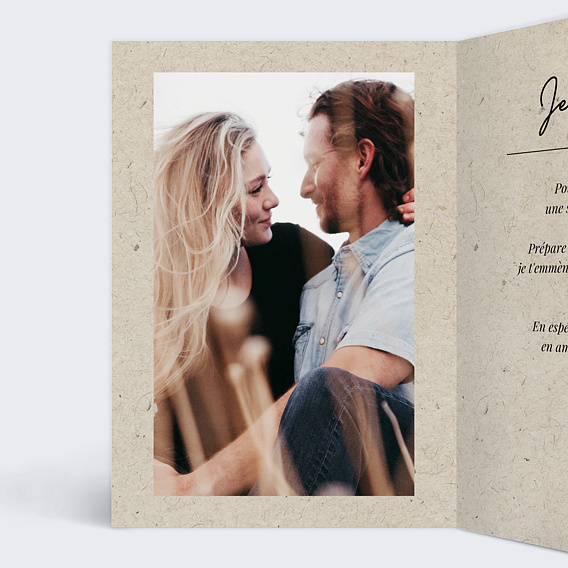 Carte de Noël  Esprit Chiné II Intérieur Gauche