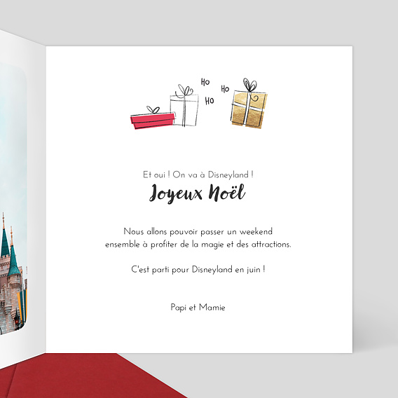 Carte de Noël  Père Noël - Bon pour Intérieur Droit