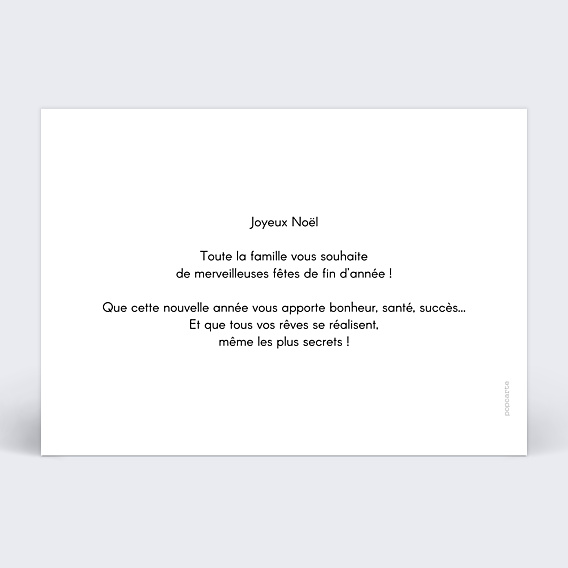 Carte de Noël Charme classique