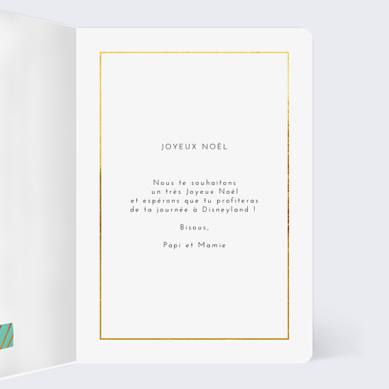 Carte de Noël Bon pour Cadeaux