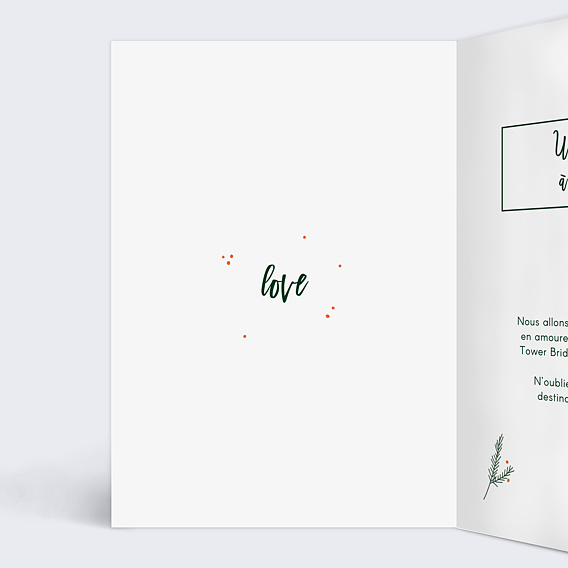 Carte de Noël Bon pour Noël Intérieur Gauche