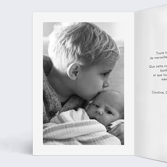 Carte de Noël Cadeau Photo Intérieur Gauche