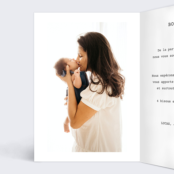 Carte de Noël  Polaroid Simple II Intérieur Gauche