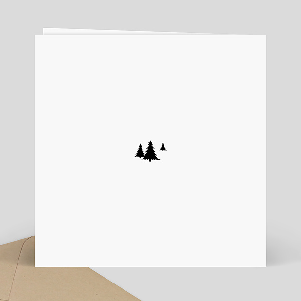 Carte de Noël Joli village Verso