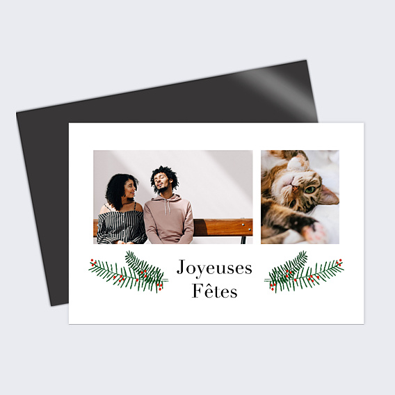 Carte de Noël Multiphoto Festif