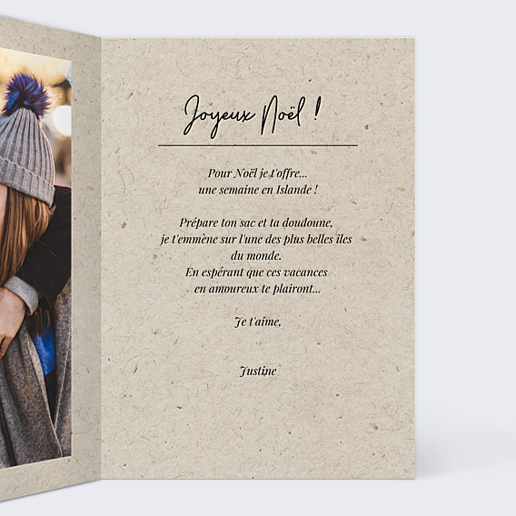 Carte de Noël Esprit Chiné I