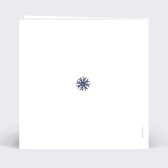 Carte de Noël Découpe Flocons