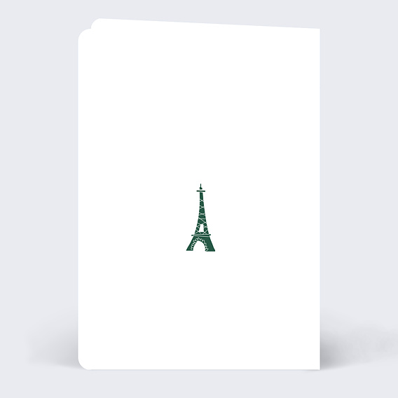 Carte de Noël  Bon pour Paris Verso