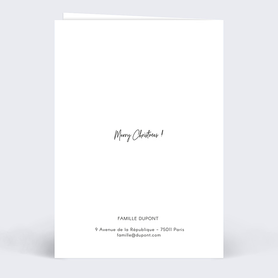 Carte de Noël  Multiphoto Joyeux Noël Verso