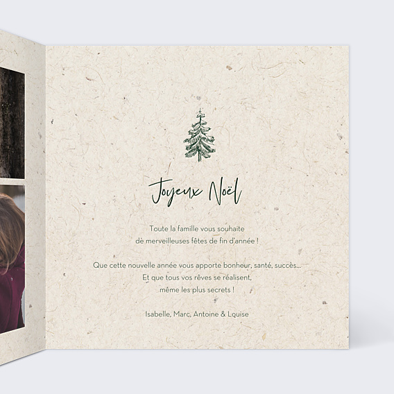 Carte de Noël Joli Sapin Kraft