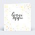 Carte de Noël Dorure pois bonne année