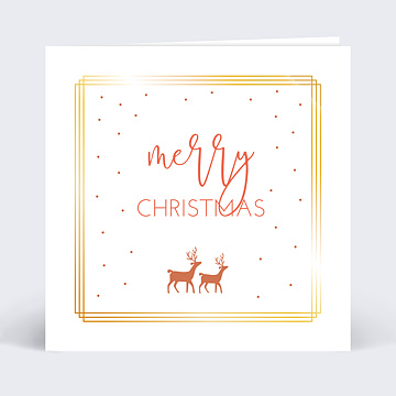 Carte de Nol Dorure Hello Christmas