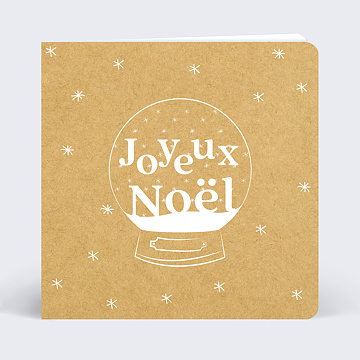 Carte de Noël  Let it snow