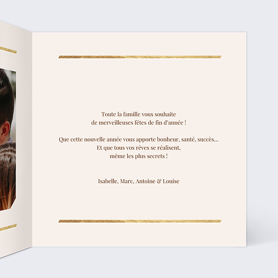 Carte de Noël Typo graphique Intérieur Droit