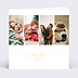 Carte de Noël  Dorure Petites Etoiles 4 Photos