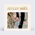 Carte de Noël  Typo graphique