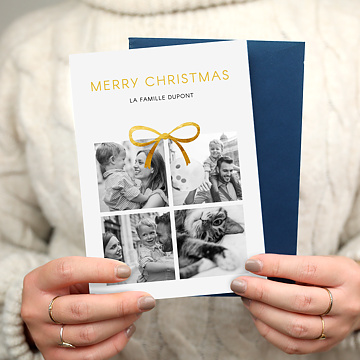 Carte de Nol Cadeau Photo