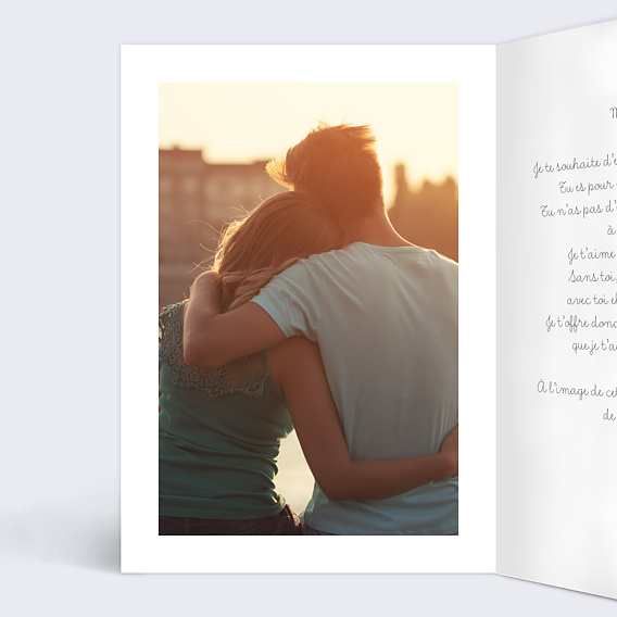 Carte de Noël  Jolies lettres Intérieur Gauche