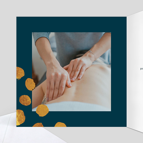 Carte de Noël  Graphique chic Intérieur Gauche