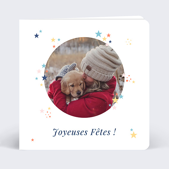 Carte de Noël Petites étoiles
