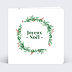 Carte de Noël  Couronne de Noël sans photo