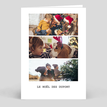 Carte de Noël  Polaroid Simple III