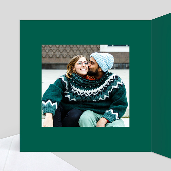 Carte de Noël  Pomme de Pin Intérieur Gauche