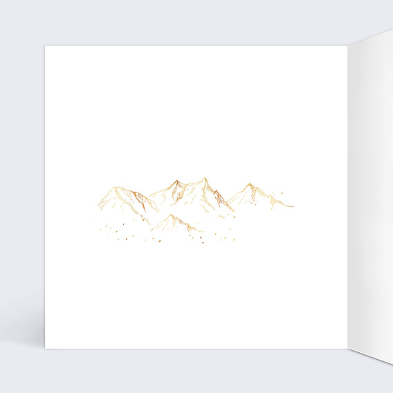 Carte de Noël  Paysage d'Hiver Intérieur Gauche