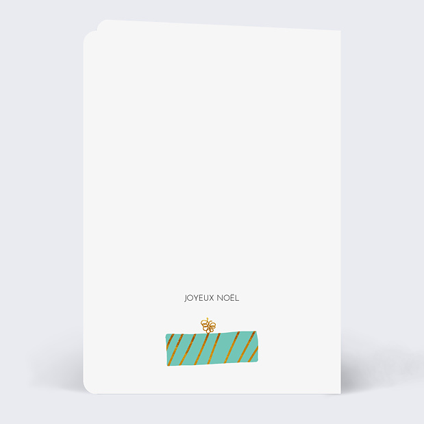 Carte de Noël Bon pour Cadeaux Verso