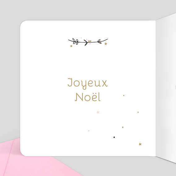 Carte de Noël  Jolie princesse Intérieur Gauche