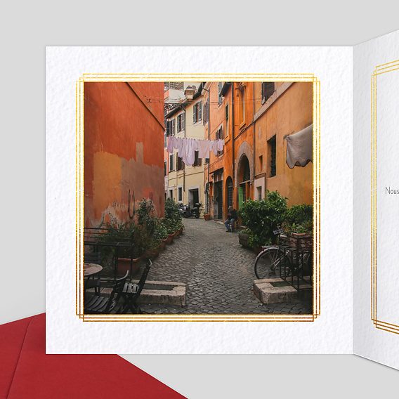 Carte de Noël  Esprit Gatsby - Bon pour Intérieur Gauche