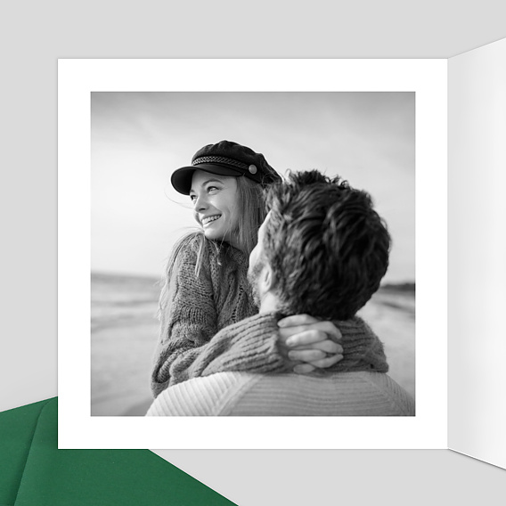 Carte de Noël  Joli Coeur  Intérieur Gauche