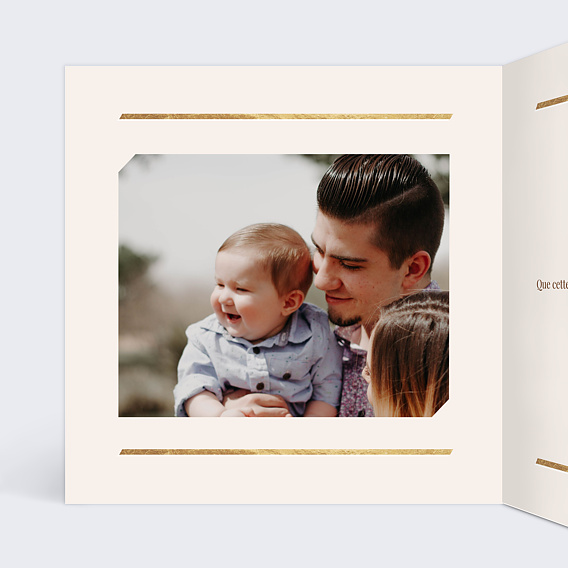 Carte de Noël  Typo graphique Intérieur Gauche